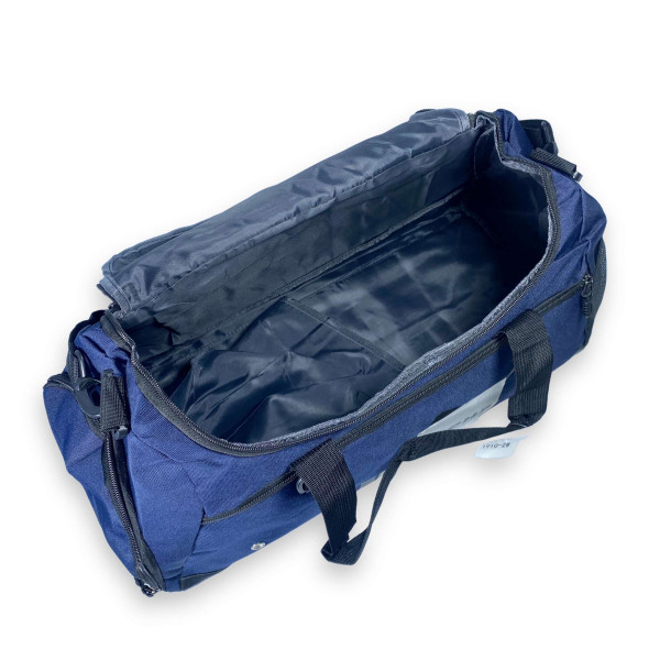 Спортивная сумка одно отделение дополнительные карманы съемный ремень размер: 50*28*25 синий