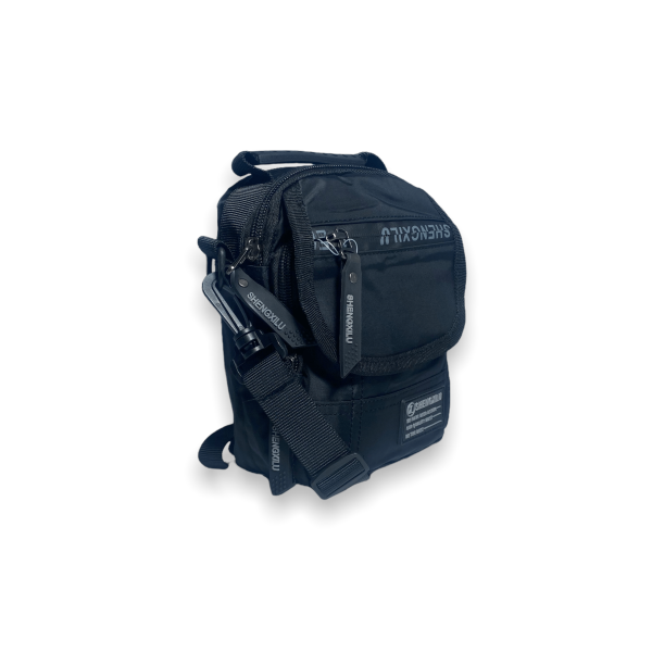 Сумка мужская через плечо 191131 одно отделение фронтальный карман размеры 18*13*6 см черная Сумка мужская через плечо 191131 одно отделение фронтальный карман размеры 18*13*6 см черная