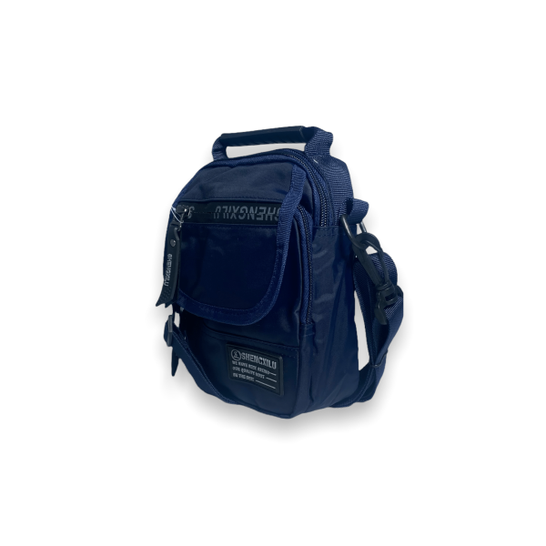 Сумка мужская через плечо 191131 одно отделение фронтальный карман размеры 18*13*6 см синий Сумка мужская через плечо 191131 одно отделение фронтальный карман размеры 18*13*6 см синий