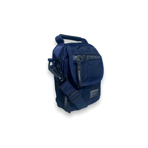 Сумка мужская через плечо 191131 одно отделение фронтальный карман размеры 18*13*6 см синий Сумка мужская через плечо 191131 одно отделение фронтальный карман размеры 18*13*6 см синий