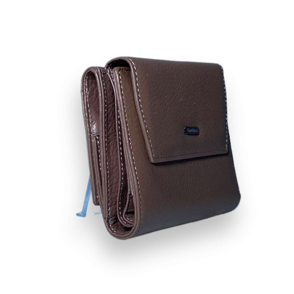 Кожаный женский натуральная кожа, коричневый, 2 отделения для купюр Кожаный женский натуральная кожа, коричневый, 2 отделения для купюр