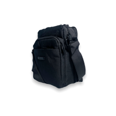Сумка через плечо мужская, 1966, два основных отделения, дополнительные карманы, размеры 22*17*10 см, черная