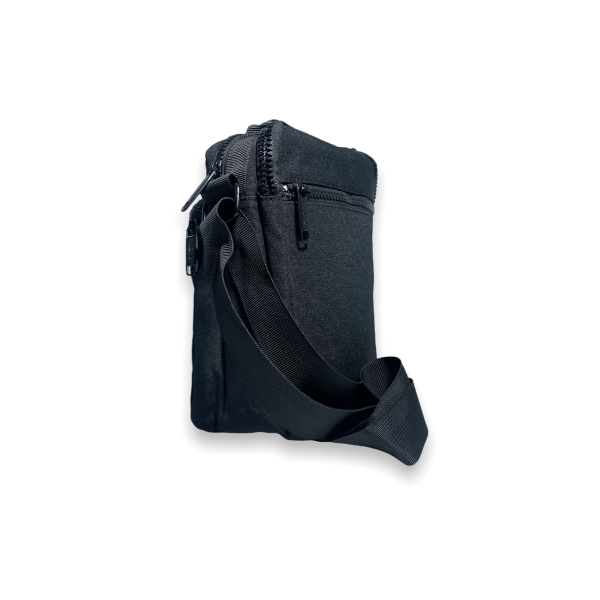 Сумка через плечо мужская, 1966, два основных отделения, дополнительные карманы, размеры 22*17*10 см, черная Сумка через плечо мужская, 1966, два основных отделения, дополнительные карманы, размеры 22*17*10 см, черная