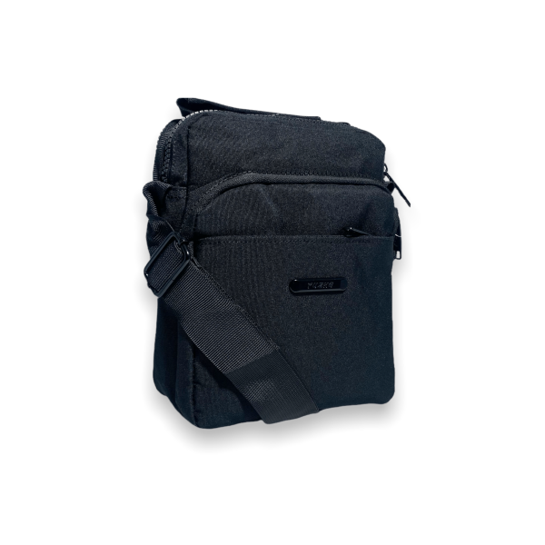 Сумка через плечо мужская, 1966, два основных отделения, дополнительные карманы, размеры 22*17*10 см, черная Сумка через плечо мужская, 1966, два основных отделения, дополнительные карманы, размеры 22*17*10 см, черная