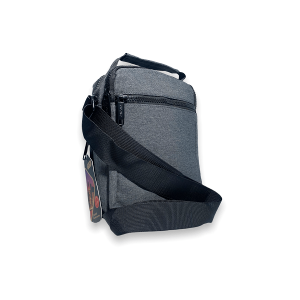 Сумка через плечо мужская, 1966, два основных отделения, дополнительные карманы, размеры 22*17*10 см, серый Сумка через плечо мужская, 1966, два основных отделения, дополнительные карманы, размеры 22*17*10 см, серый