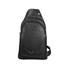 Сумка-слинг на два отделения, 4 л, черная