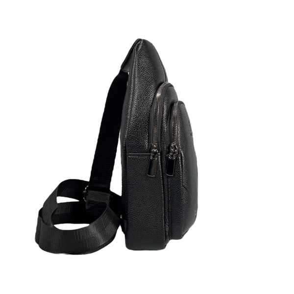 Сумка-слинг на два отделения, 4 л, черная Сумка-слинг на два отделения, 4 л, черная
