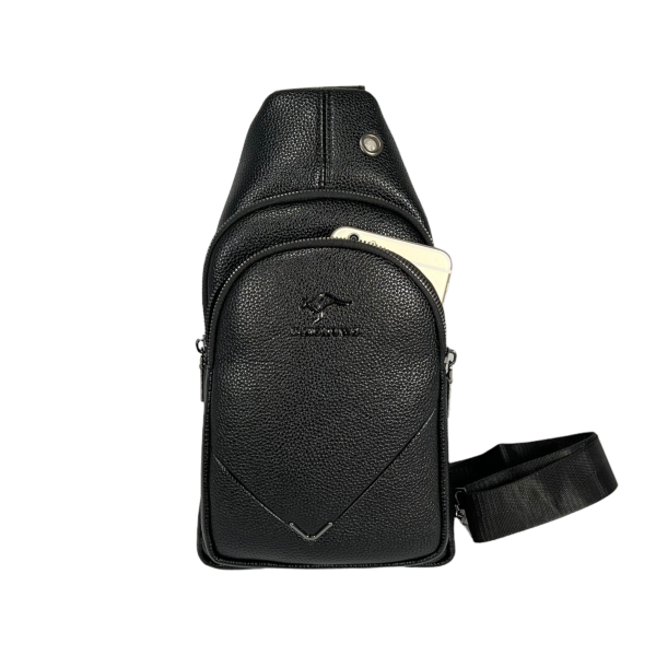 Сумка-слинг на два отделения, 4 л, черная Сумка-слинг на два отделения, 4 л, черная