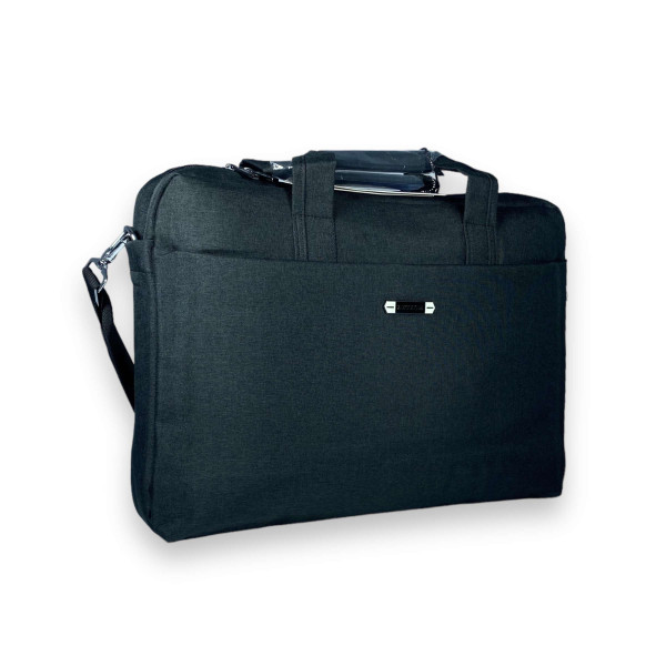 Портфель для ноутбука Zhaocaique, одно отделение, карманы, ремень, размер 40*30*7 см черный Портфель для ноутбука Zhaocaique, одно отделение, карманы, ремень, размер 40*30*7 см черный