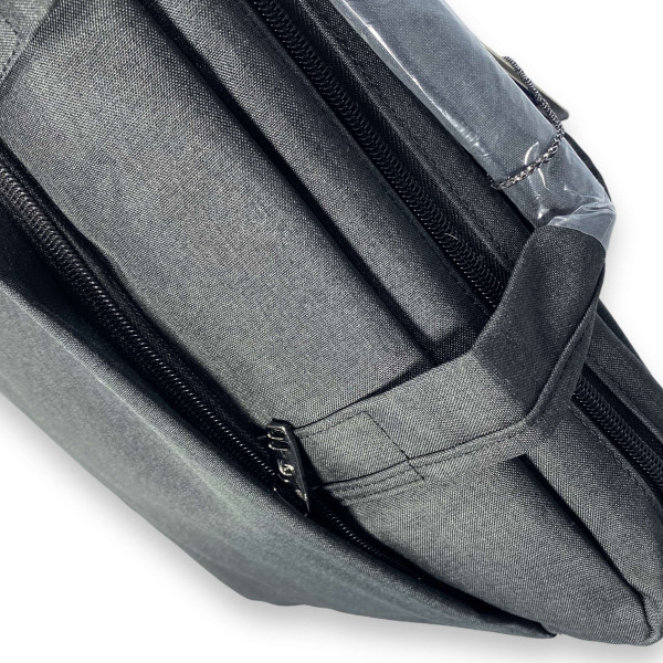 Портфель для ноутбука Zhaocaique, одно отделение, карманы, ремень, размер 40*30*7 см черный Портфель для ноутбука Zhaocaique, одно отделение, карманы, ремень, размер 40*30*7 см черный