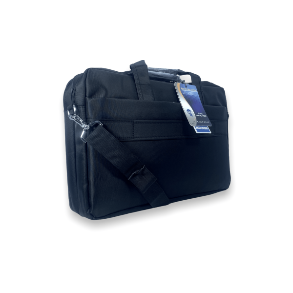 Мужская сумка для ноутбука 2020-А, 2 отделения, фронтальный карман, ремень 135 см, размер: 40*30*10 см черная