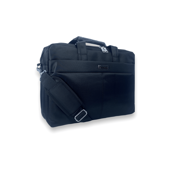 Мужская сумка для ноутбука 2020-А, 2 отделения, фронтальный карман, ремень 135 см, размер: 40*30*10 см черная