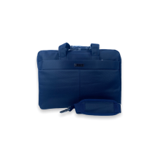 Мужская сумка для ноутбука 2020-А, 2 отделения, фронтальный карман, ремень 135 см, размер: 40*30*10 см синяя