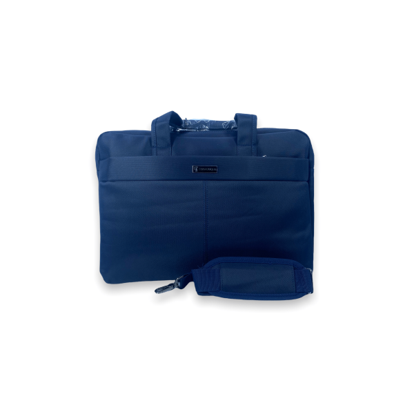 Мужская сумка для ноутбука 2020-А, 2 отделения, фронтальный карман, ремень 135 см, размер: 40*30*10 см синяя