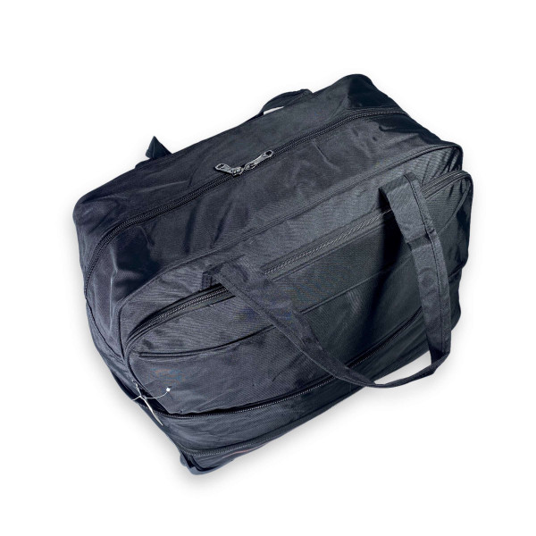 Дорожная сумка на колесах, с расширением, 1 отдел, 93 л, черная Дорожная сумка на колесах, с расширением, 1 отдел, 93 л, черная