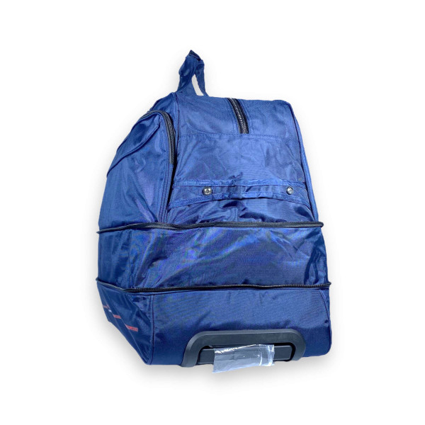 Дорожная сумка на колесах с разрешением, 93 л, 1 отдел, синяя