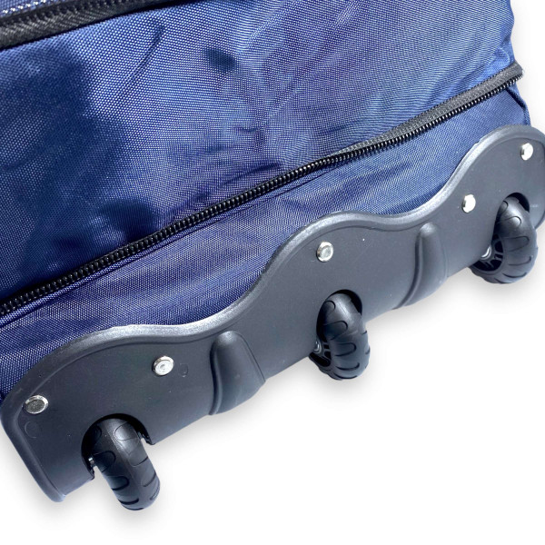 Дорожная сумка на колесах с разрешением, 93 л, 1 отдел, синяя