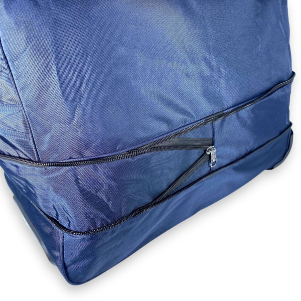 Дорожная сумка на колесах с разрешением, 93 л, 1 отдел, синяя
