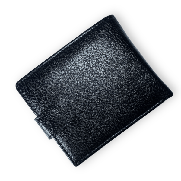 Кошелек мужской, кожзам, черный Кошелек мужской, кожзам, черный