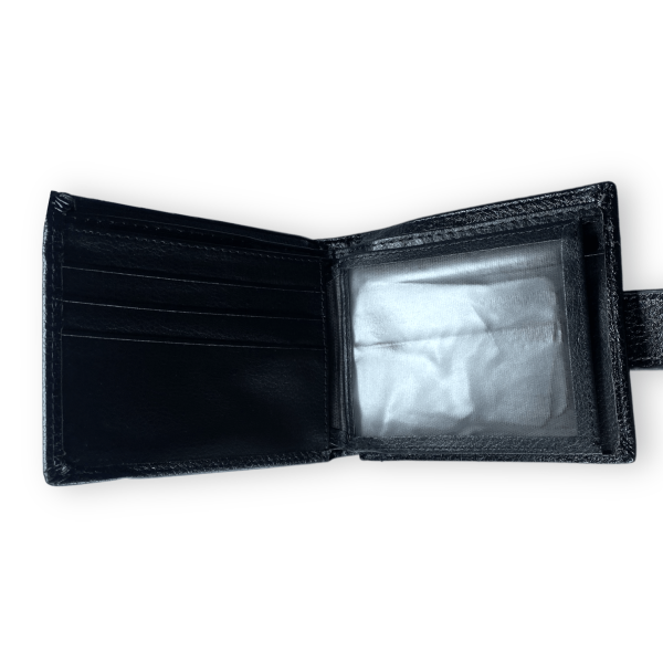 Кошелек мужской, кожзам, черный Кошелек мужской, кожзам, черный