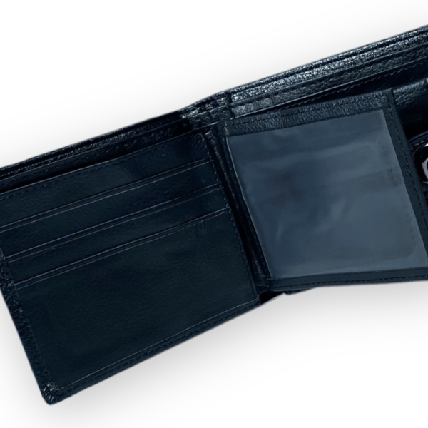 Мужской кошелек SXL кожзаменитель 2 отдела для купюр 4 для карточек размер: 12*10*2 см черный Мужской кошелек SXL кожзаменитель 2 отдела для купюр 4 для карточек размер: 12*10*2 см черный