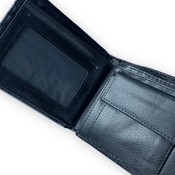 Кошелек мужской Devi's кожзаменитель 4 для карточек 2 отдела для купюр размер: 12*10*2 см черный