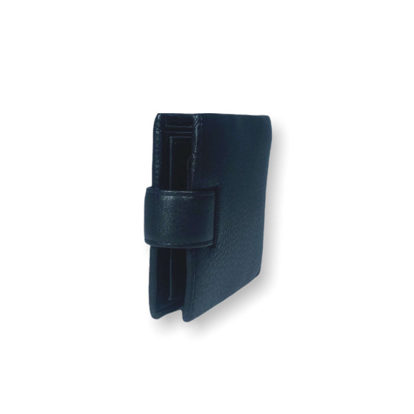 Практичный мужской кошелек, натуральная кожа, черный Практичный мужской кошелек, натуральная кожа, черный