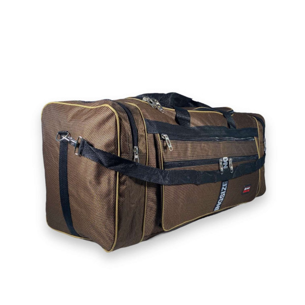 Дорожная сумка большая Sport 1 отделение 3 фронтальных кармана 2 боковых кармана размер: 80*35*30 см коричневый Дорожная сумка большая Sport 1 отделение 3 фронтальных кармана 2 боковых кармана размер: 80*35*30 см коричневый