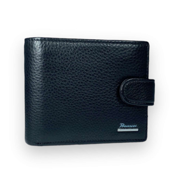 Кошелек мужской, кожа 2 отделения для купюр, цвет черный Кошелек мужской, кожа 2 отделения для купюр, цвет черный