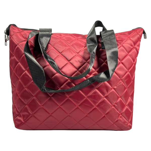 Містка та зручна сумка-шопер на одне відділення, колір червоний Містка та зручна сумка-шопер на одне відділення, колір червоний