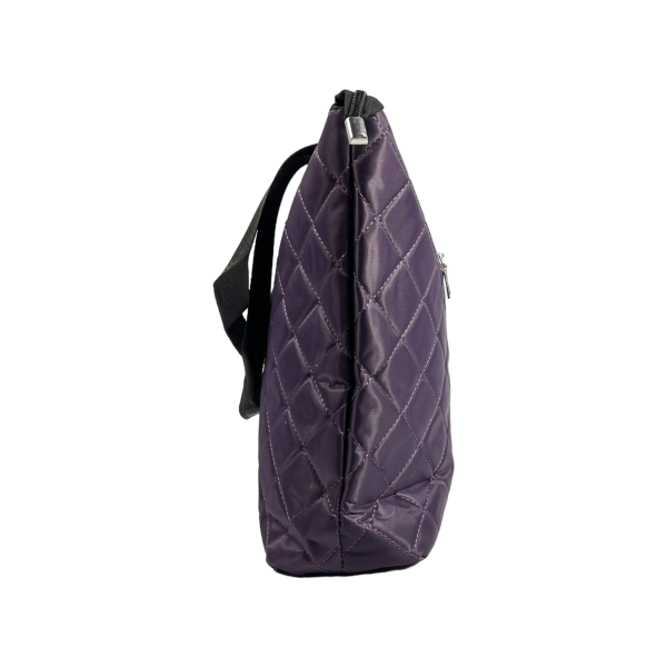 Удобная сумка-шопер для женщин на одно отделение, 16 л, фиолетовая Удобная сумка-шопер для женщин на одно отделение, 16 л, фиолетовая