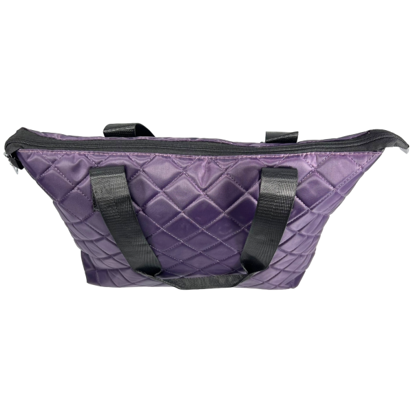 Удобная сумка-шопер для женщин на одно отделение, 16 л, фиолетовая Удобная сумка-шопер для женщин на одно отделение, 16 л, фиолетовая