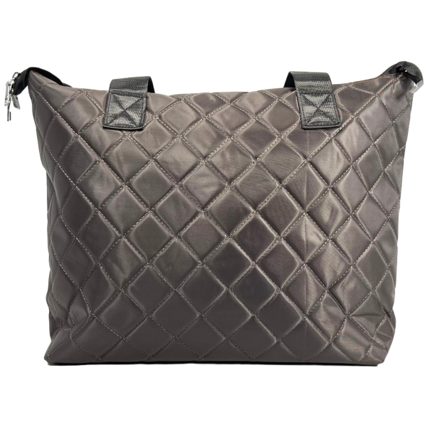 Жіноча практична сумка-шопер на одне відділення, коричнева Жіноча практична сумка-шопер на одне відділення, коричнева