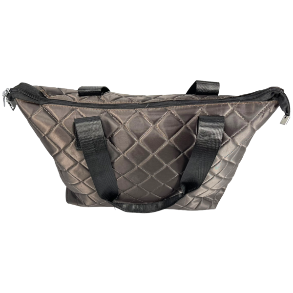 Жіноча практична сумка-шопер на одне відділення, коричнева Жіноча практична сумка-шопер на одне відділення, коричнева