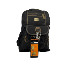 Міський рюкзак, брезентовий, колір чорний