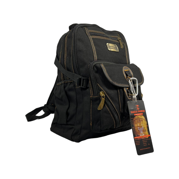 Городской рюкзак, брезентовый, цвет черный Городской рюкзак, брезентовый, цвет черный