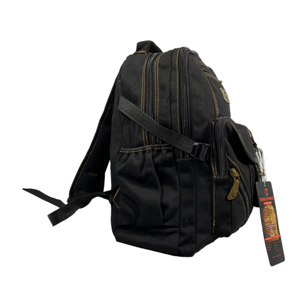 Городской рюкзак, брезентовый, цвет черный Городской рюкзак, брезентовый, цвет черный