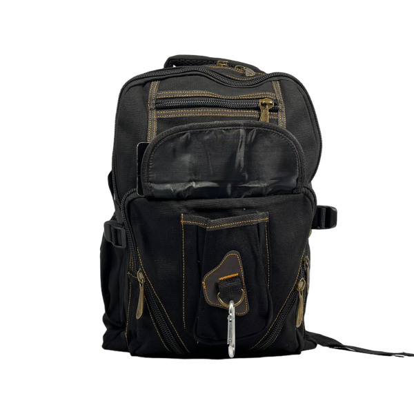 Городской рюкзак, брезентовый, цвет черный Городской рюкзак, брезентовый, цвет черный