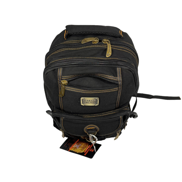 Городской рюкзак, брезентовый, цвет черный Городской рюкзак, брезентовый, цвет черный