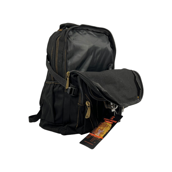 Городской рюкзак, брезентовый, цвет черный Городской рюкзак, брезентовый, цвет черный