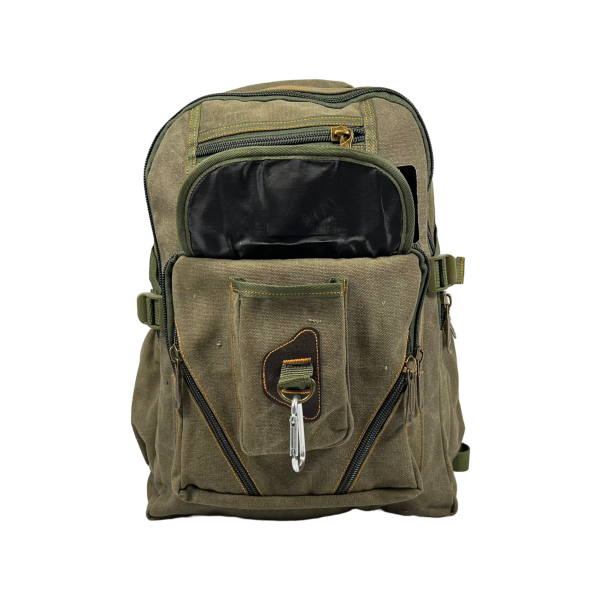 Міський рюкзак, брезентовий, колір хакі, 25 л Міський рюкзак, брезентовий, колір хакі, 25 л