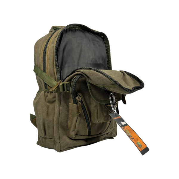 Міський рюкзак, брезентовий, колір хакі, 25 л Міський рюкзак, брезентовий, колір хакі, 25 л