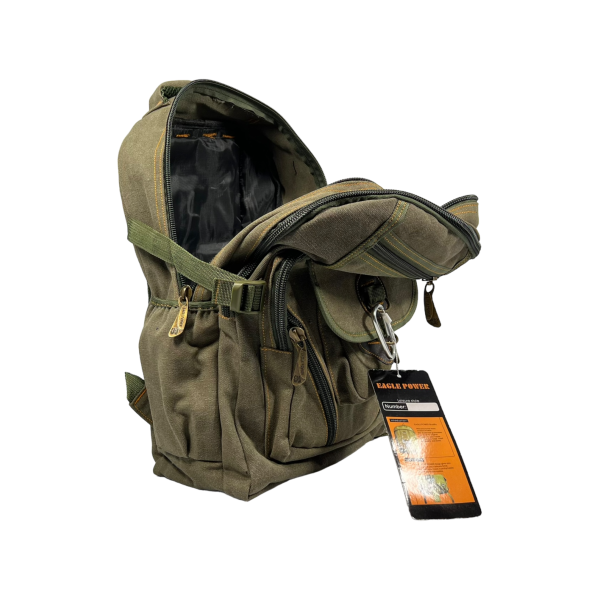 Міський рюкзак, брезентовий, колір хакі, 25 л Міський рюкзак, брезентовий, колір хакі, 25 л