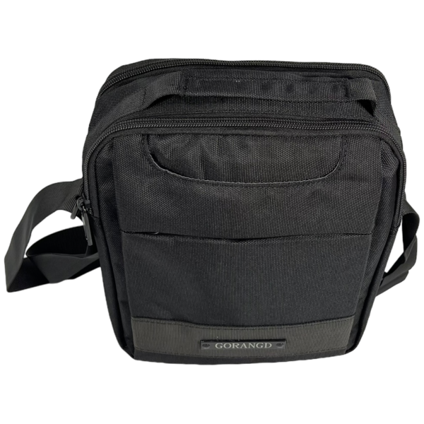 Сумка через плече для практичного та стильного чоловіка, 5 л, 4 відділення, чорна Сумка через плече для практичного та стильного чоловіка, 5 л, 4 відділення, чорна