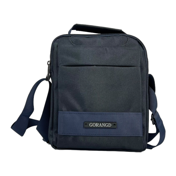 Стильная мужская сумка через плечо на четыре отделения, 5 л, синяя