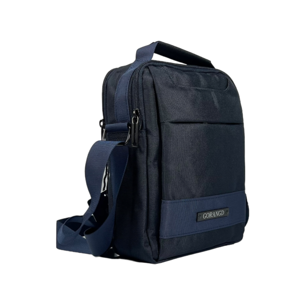 Стильная мужская сумка через плечо на четыре отделения, 5 л, синяя