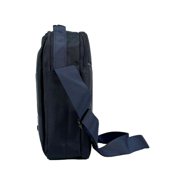 Стильная мужская сумка через плечо на четыре отделения, 5 л, синяя