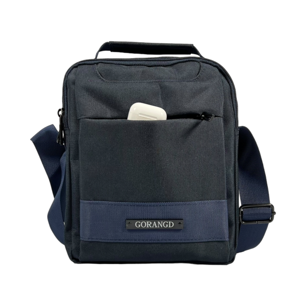 Стильная мужская сумка через плечо на четыре отделения, 5 л, синяя