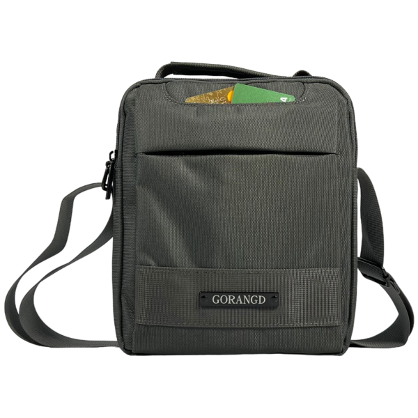 Сумка через плече на чотири відділення, 5 л, сіра Сумка через плече на чотири відділення, 5 л, сіра