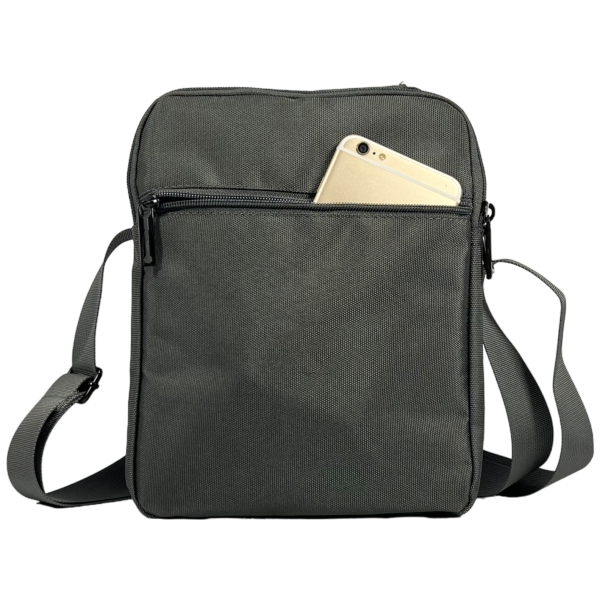 Сумка через плече на чотири відділення, 5 л, сіра Сумка через плече на чотири відділення, 5 л, сіра